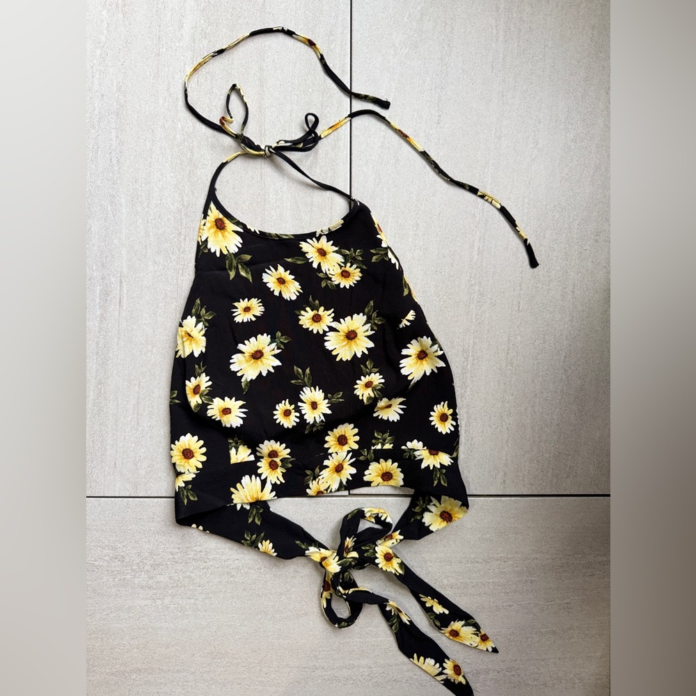 Sunflower halter top